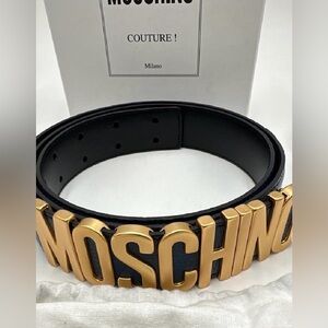 🔥NWT Moschino Couture Navy/Gold 56/40US $315- unisex